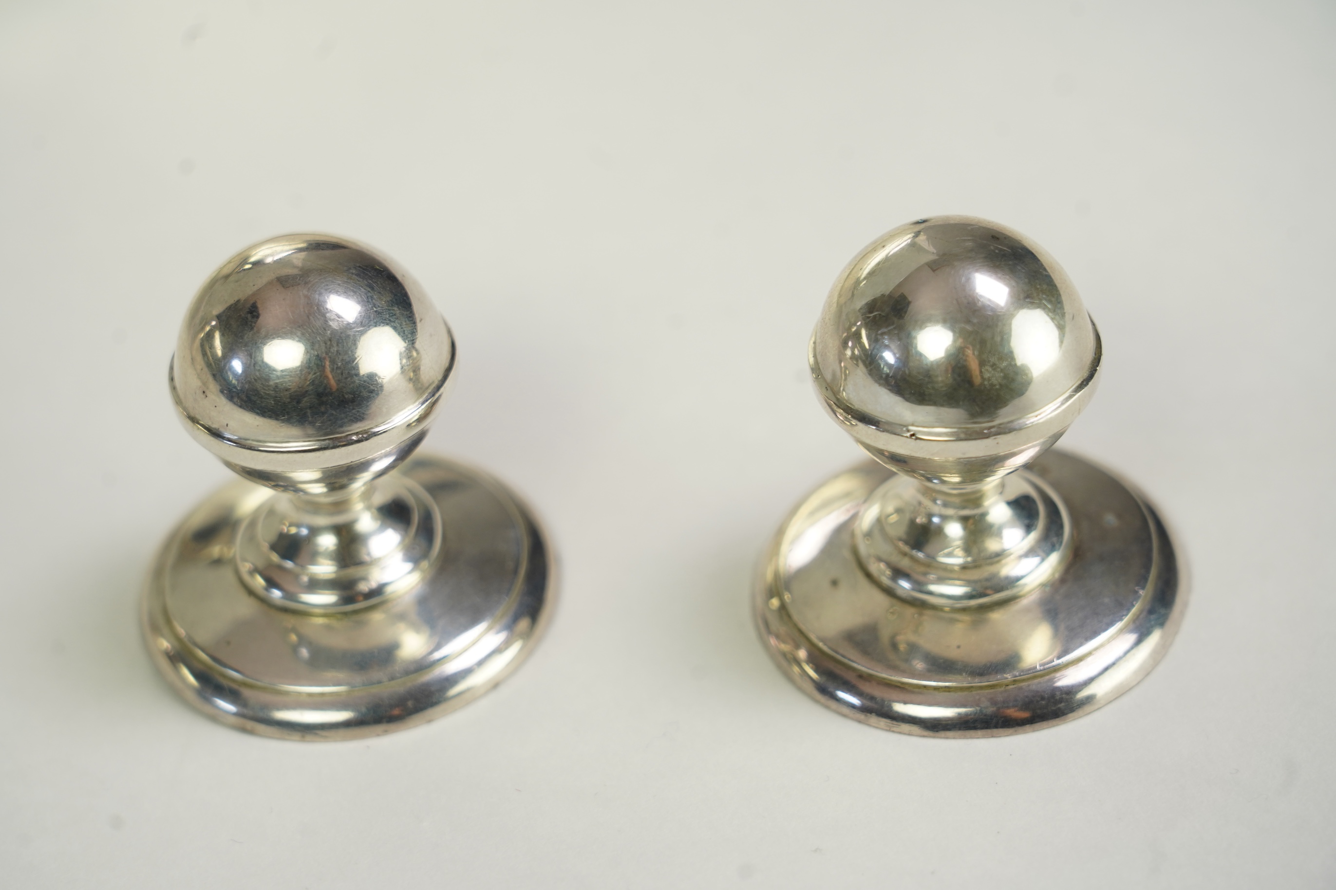 A pair of George IV silver entrée dishes and covers with handles, by John Edward Terry, engraved with the Tregonwell family crest